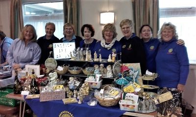 Members with the stall