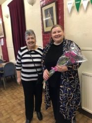 Katy Dunkerly gave a talk on stage and choir Katy Dunkerly gave a talk on stage and choir